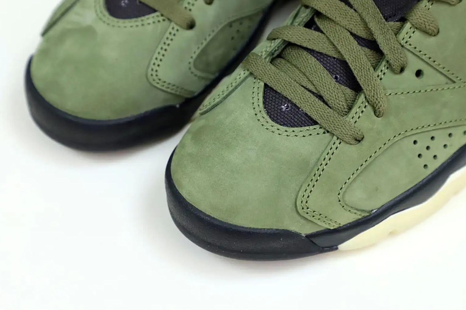 Kimikick TRAVIS RETRO JORDAN X AIR SCOTT 6 'OLIVE' 0521